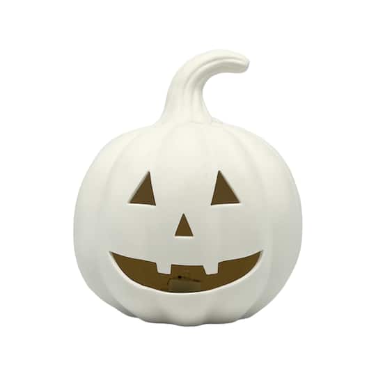 7.25" Jack-o'-Lantern DIY Ceramic LED Décor by Make Market®